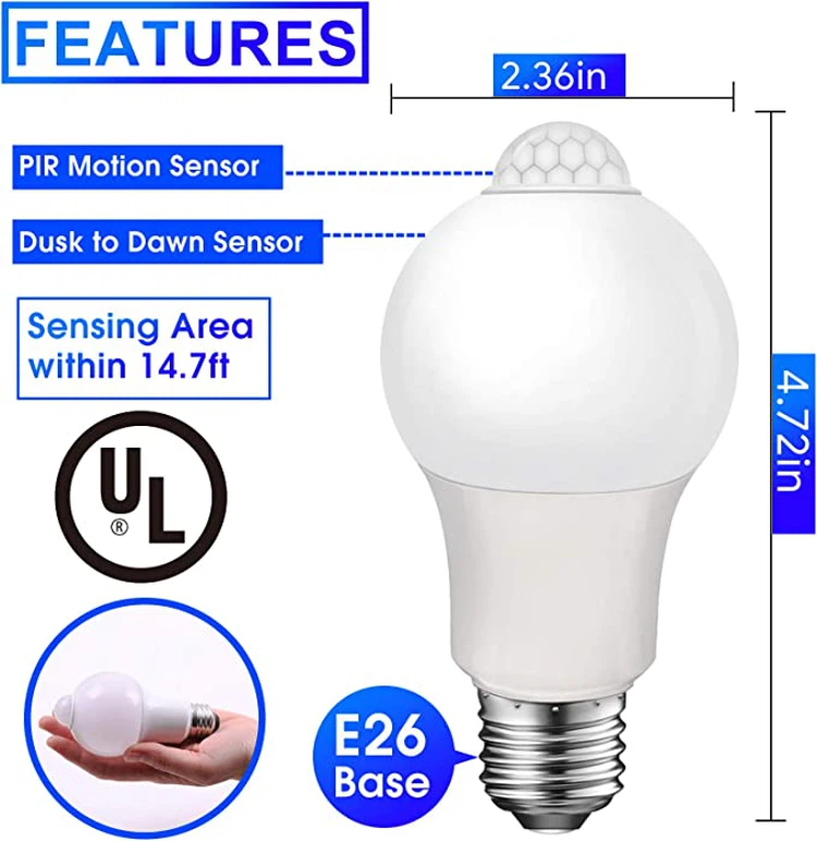 Features of sensor bulb Features of sensor bulb