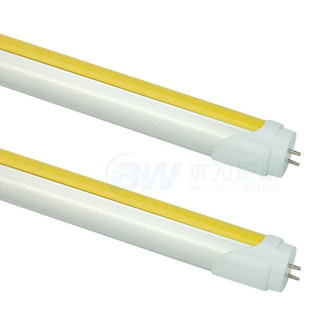 Tube lumineux anti UV 4ft 1.2m 18W 20W T8 avec couvercle jaune
