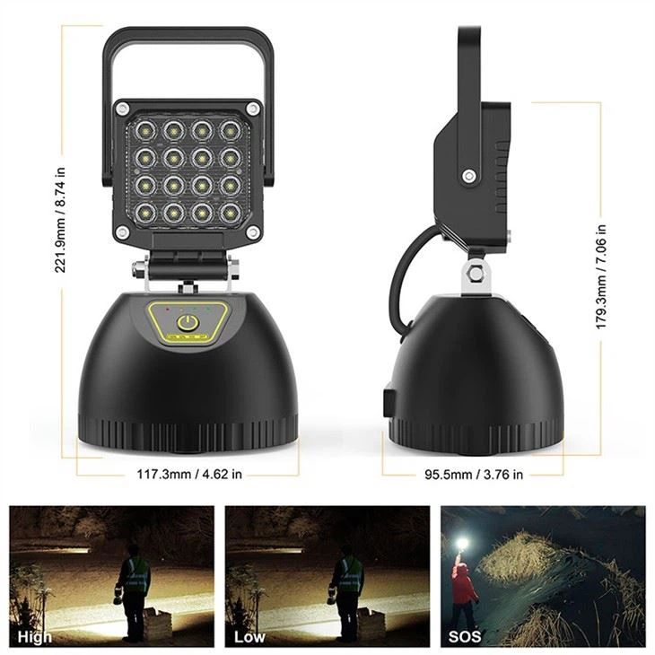 rechargeable battery powered led work lights