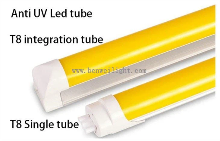 T8 FILTER 480NM-520NM Anti-UV yellow LED TUBE