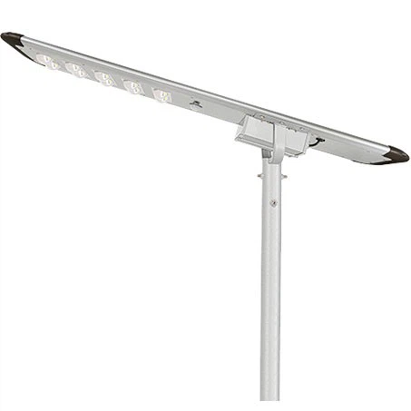 Réverbères d'énergie solaire d'intense luminosité de Lumen de batterie LiFePO4 avec le panneau solaire monocristallin tout en un