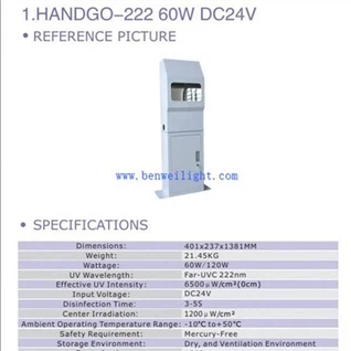 Appareils d'éclairage lointains d'Uvc de 220 nanomètres pour l'hôpital
