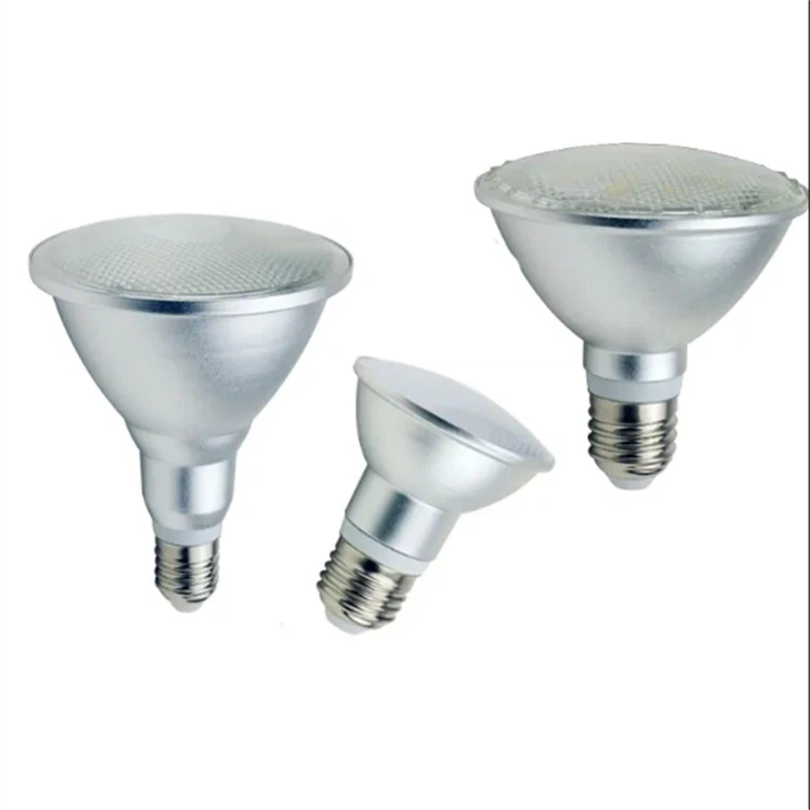 Ampoule E27 Par 38 en aluminium à haute luminosité IP65, 12 W, intensité variable