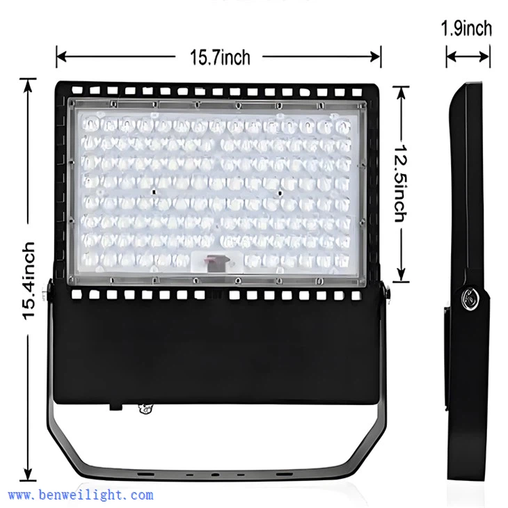 Projecteur LED 50-500W extérieur avec réflecteur