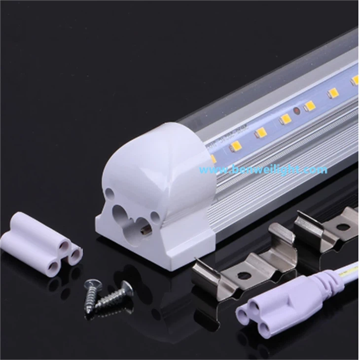 Tube LED intégré T5 85-265 V - Couvercle transparent