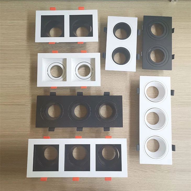 Dual Head LED Downlight - Square Recessed Ceiling Fixture (MR16/GU10) best