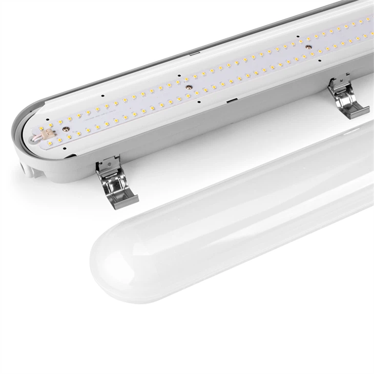 Lampe LED industrielle Tri-Proof - Réglette plate linéaire