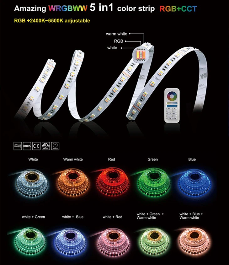 Bandes lumineuses LED RVB 50 mètres