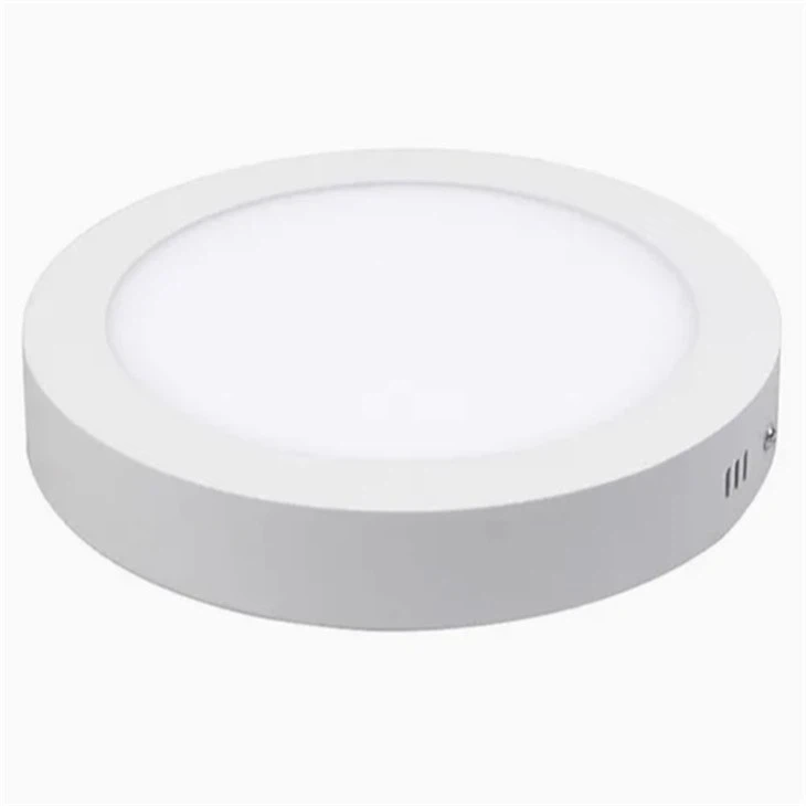 Panneau lumineux LED rond monté en surface