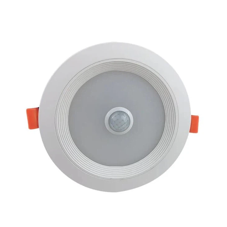 Le capteur de mouvement Pir rond a mené des lumières vers le bas