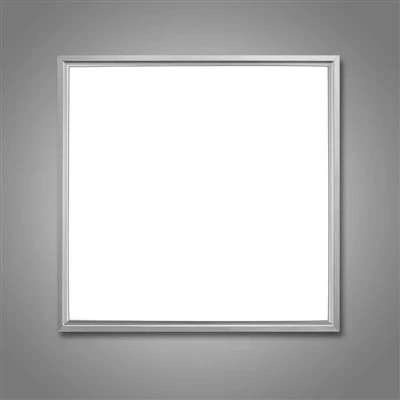Plafonnier LED carré 24W à montage encastré, plafonnier LED blanc neutre noir 4000K, anneau de plafonnier LED