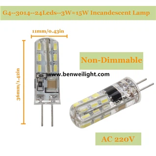 Ampoules capsules LED : G4/G9/E14, 220 V/12 V AC/DC.