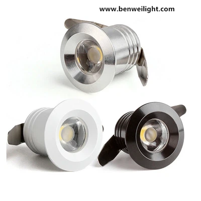 Mini LED Downlight sous armoire Spot lumière 1 W encastré plafonnier 110 V-240 V